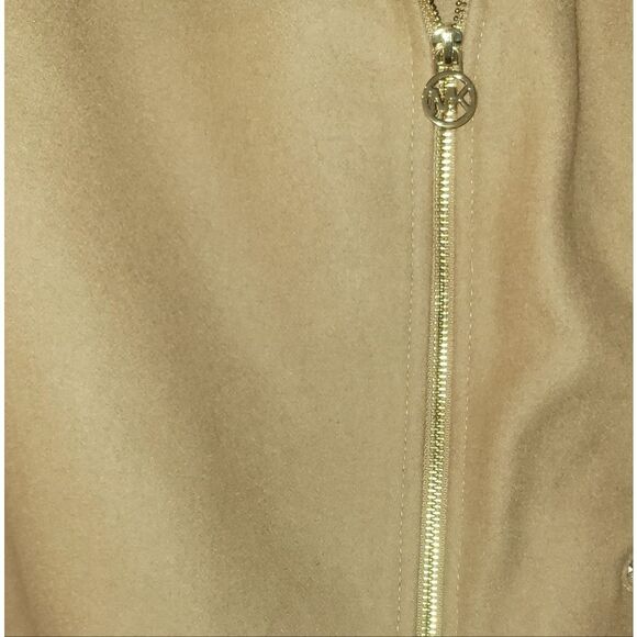 Michael Michael Kors  Asymmetrical Trench Belted Wrap Camel Wool Walker Coat 2X - Picture 8 of 16